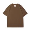 Men's Short Sleeved T-shirt Made 100% Pure Cotton  Summer Heavyweight Loose Oversized Top  Fashionable Round Neck Half Sleeved Casual T-shirt