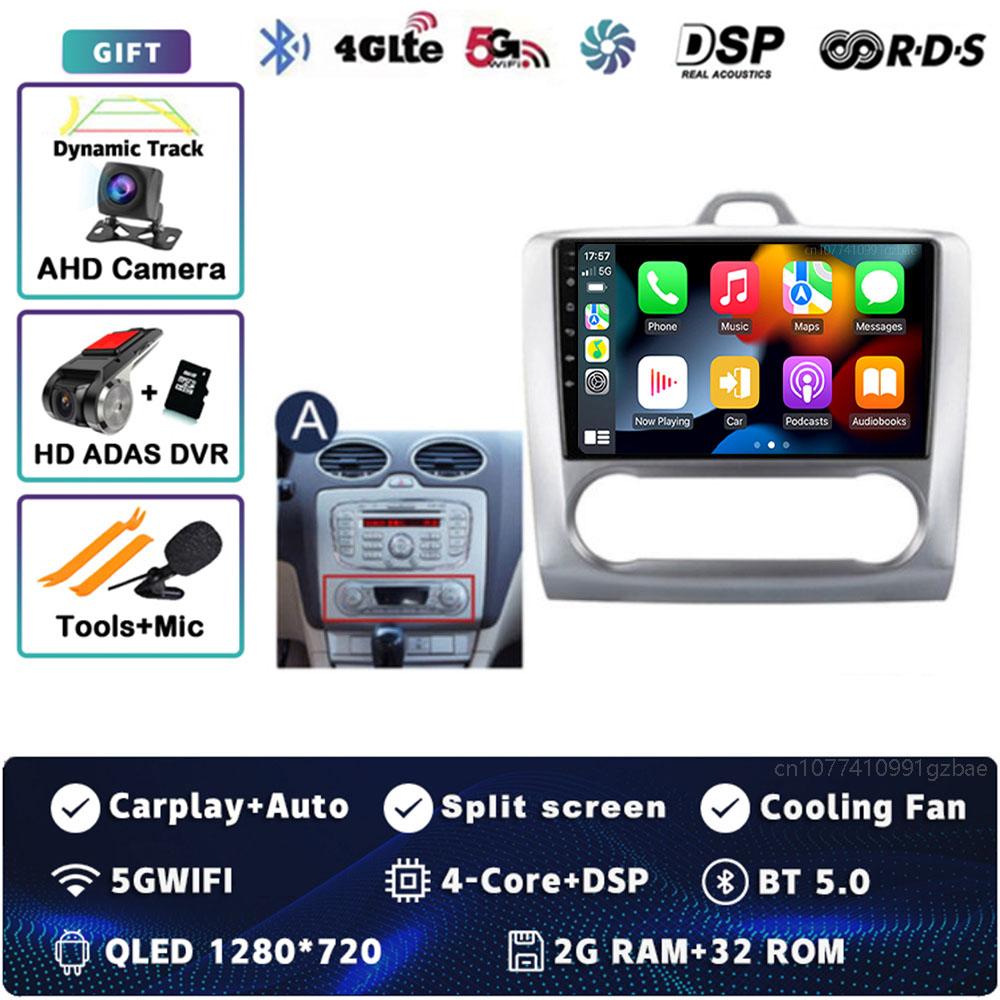 Android 14 Carplay Car Radio for Ford Focus Exi MT AT 2004-2011 Multimedia Video Player Navigation GPS Stereo 2Din DVD Head Unit