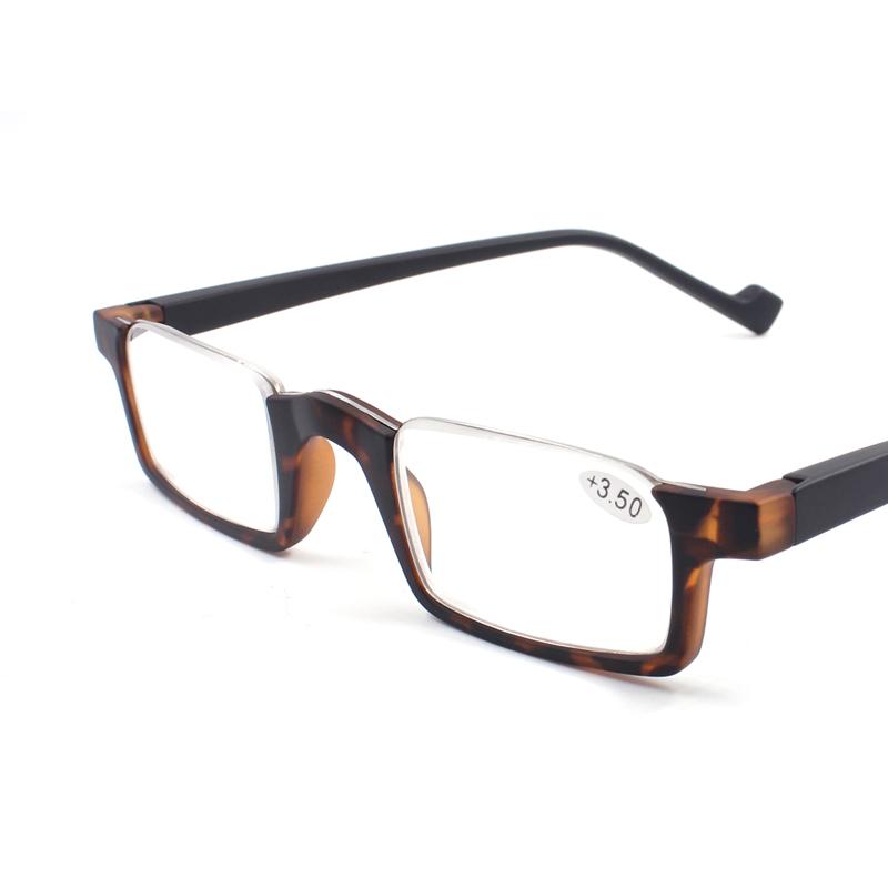 Small Reading Glasses Men Diopter Metal Frame Stretchable SlingsTemples No Pinching Comfortable Wear for Men