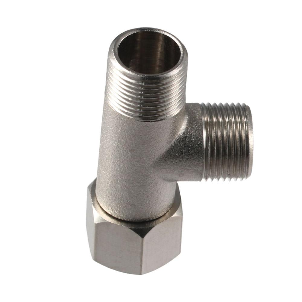 Coated Bidet T Adapter Brass 3 Way Splitter Tee Connector  Bidet