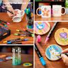 Shuttle Art Acrylic Marker Acrylic Brush Fine Twin Paint Color Muted Metallic Suitable for and Ideal for Handmade Art and Includes Portable 80-Color