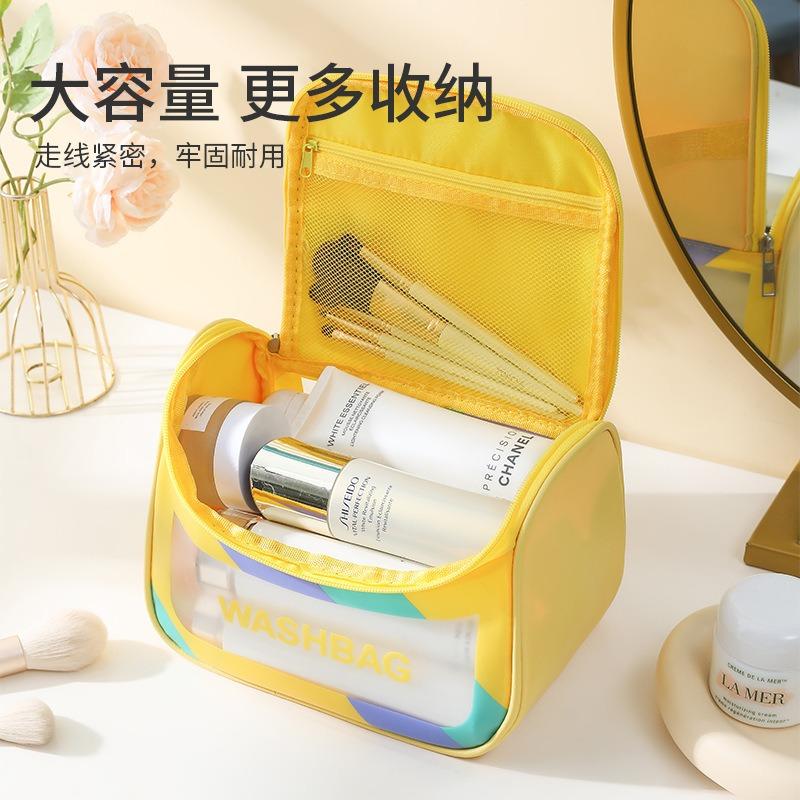 Portable Large Capacity Travel Handheld Waterproof Makeup Bag Cosmetic Organizer