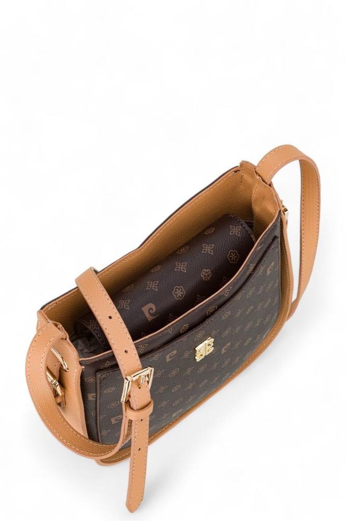 Original Pierre Cardin Brown Luxury Shoulder Bag Monogram Brown Women's Crossbody Bag