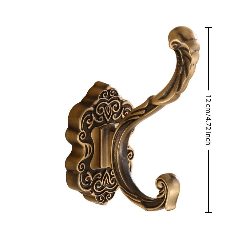 Antique Bronze Color Metal Wall Hooks Racks Clothes Hanger Towel Holder Coat For Home Decorative Bathroom Accessories