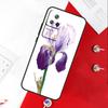 Iris Purple Flower Watercolor Cover For Xiaomi 14 Ultra 15 13 11T 12T 13T 14T Pro POCO X7 Pro X3 X5 X6 M6 F5 F6 Pro Case