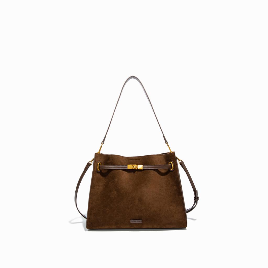 Tote Bag Autumn/winter New Frosted Bag Women's Simple Large Capacity Tote Bag High-end Commuting Shoulder Bag