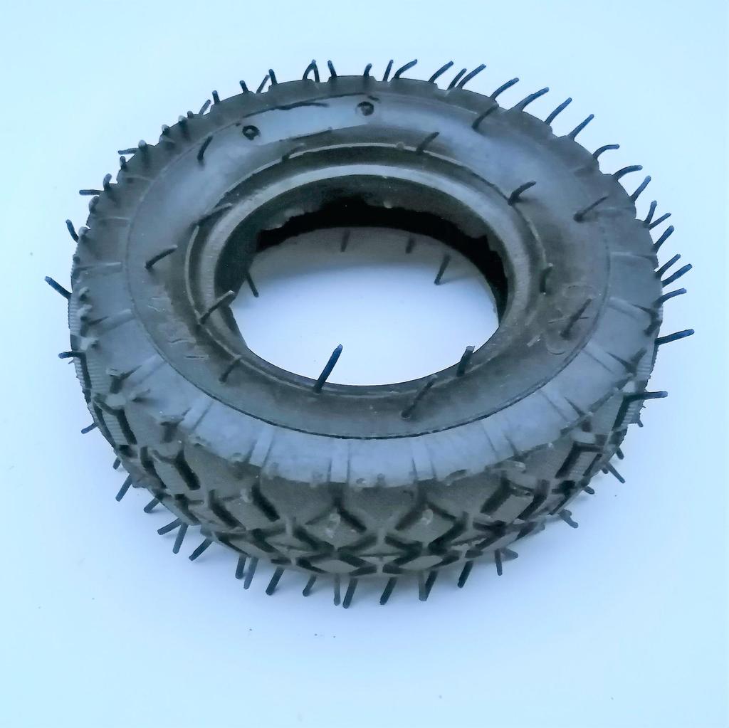 6x2 4-Layer Block Pattern Caster Rubber Pneumatic Wheel