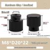 Aluminum Alloy Knurled Handwheel with Side Teeth, Threadless M3-M8, Hand-Tightened Nut