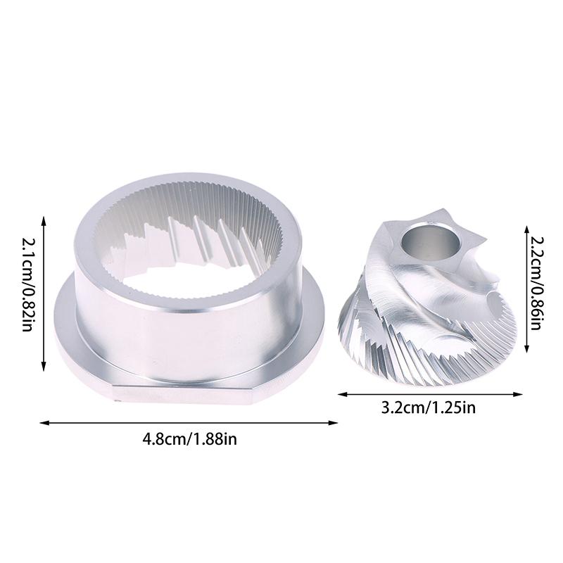 

Сменный конический жернов из нержавеющей стали, 48 мм, запчасти и аксессуары для Saeco Magic/Royal/Strato и других серебряный