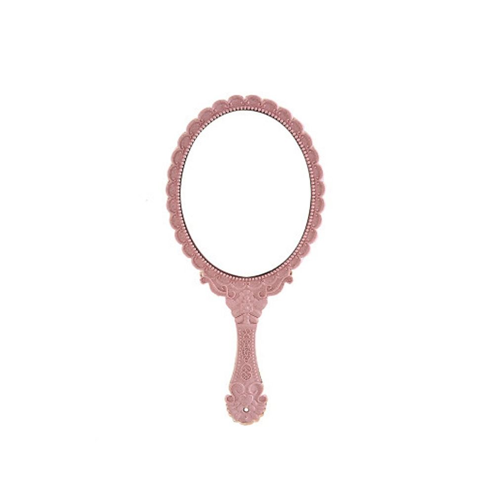 Vintage Handheld Makeup Mirror Makeup Vanity Cosmetic Hand Mirror Carved Vanity Mirror Women