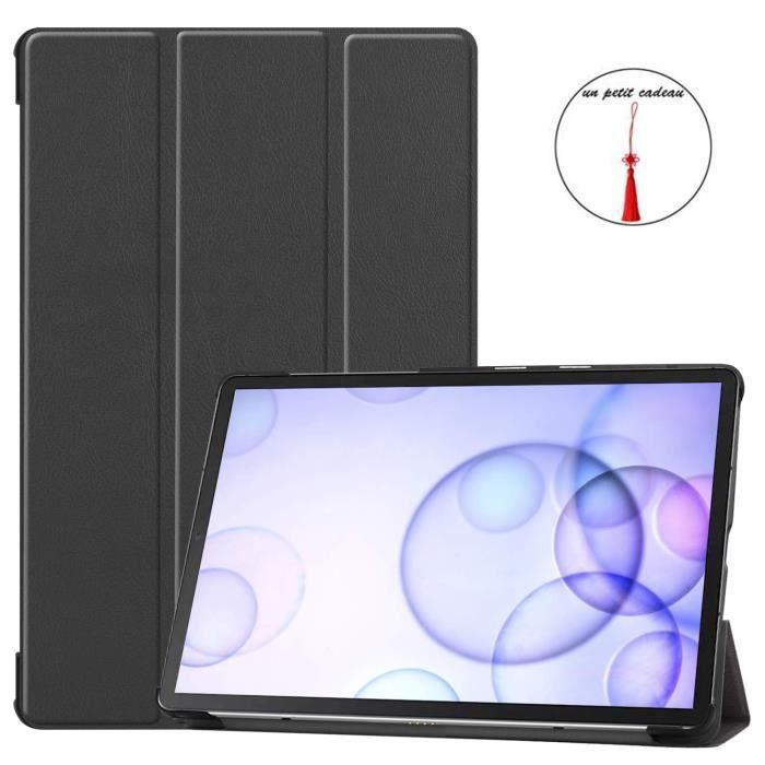 Per Samsung Galaxy Tab S6 10.5 2019 SM-T860 / T865 Custodia in Pelle PU Protettiva con funzione auto sleep/wake, Nero