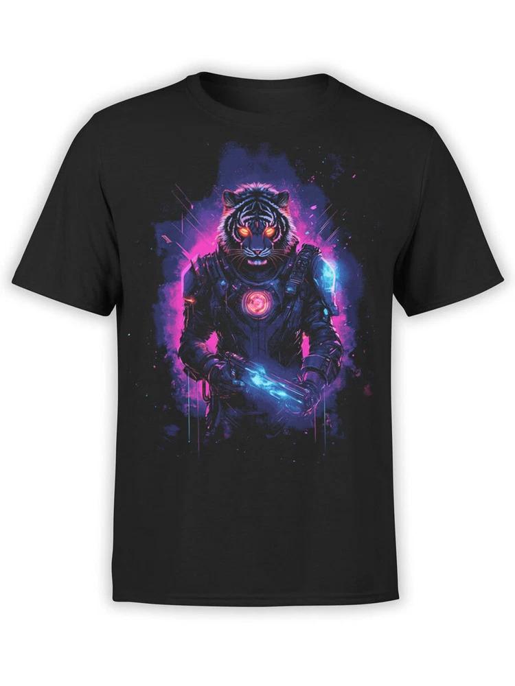 Tiger Tshirt Collection Cyber Warrior Tiger Tshirt Unisex S
