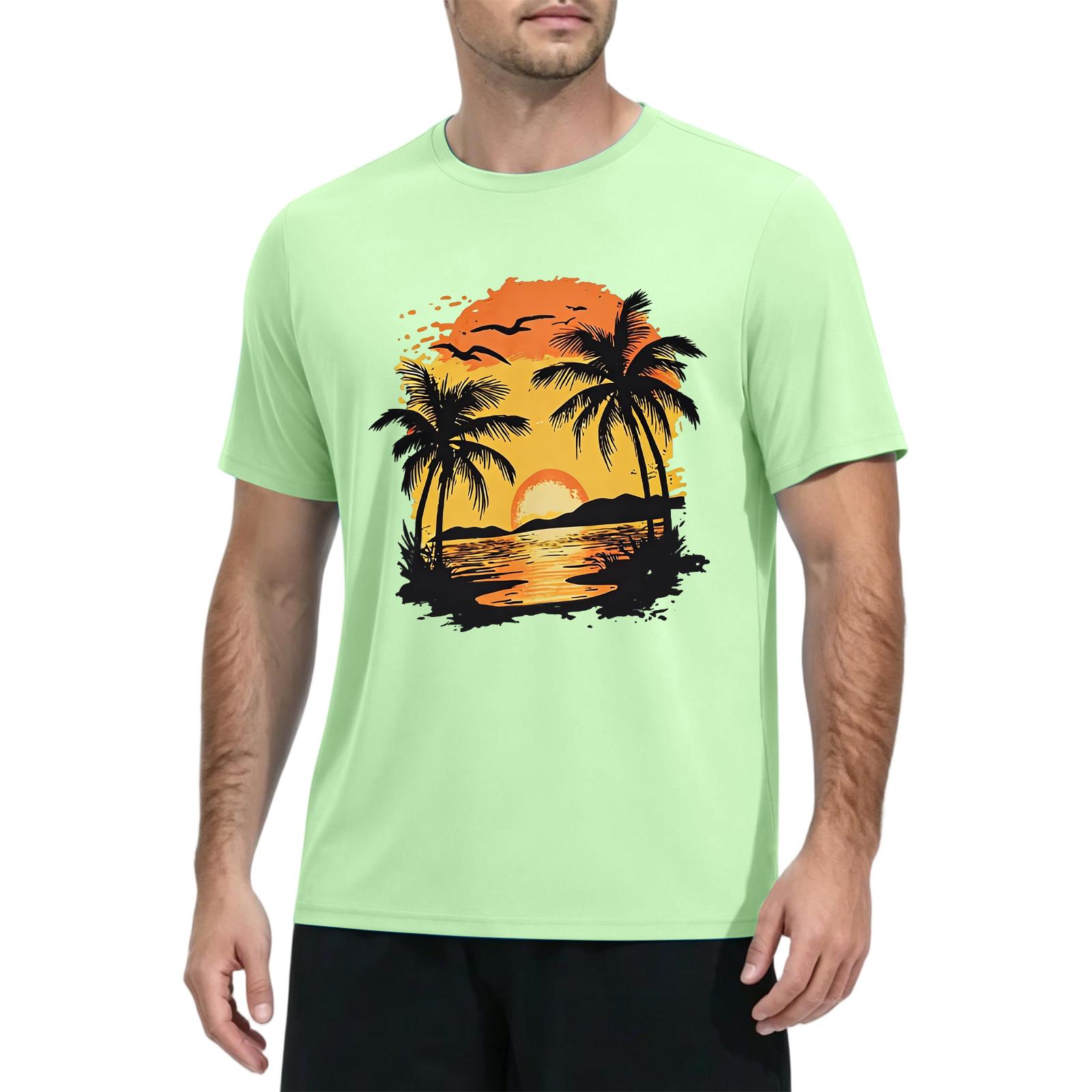 

Men s Summer Quick Dry Short Sleeve T Shirt Sun Protection Fishing Gym Sports Tee Lightweight Breathable Fabric Casual Fit XXXL
