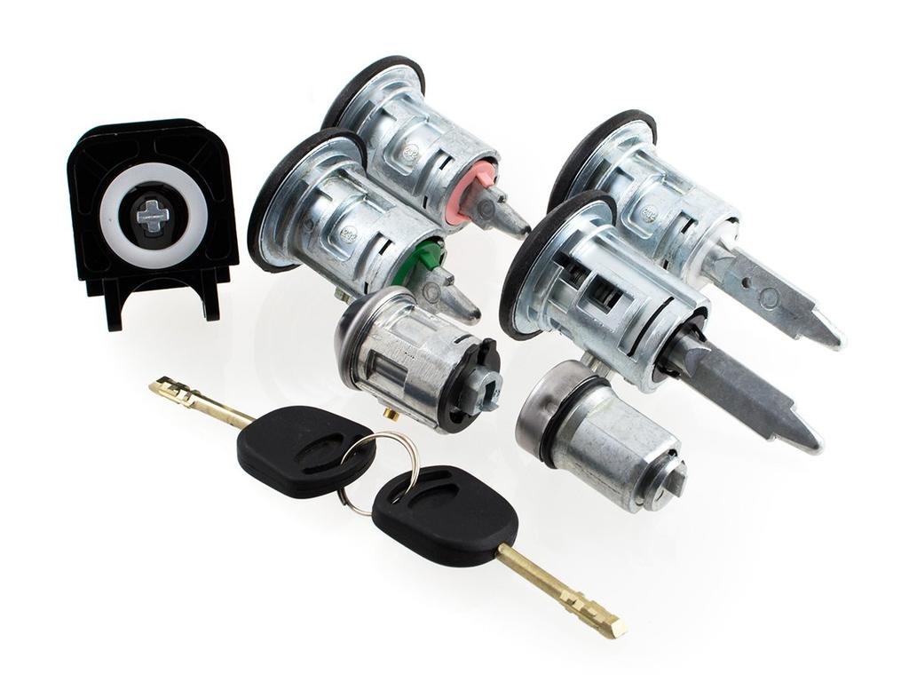 Ford Transit 00-06 kit inserti serratura 7 pz. impostato