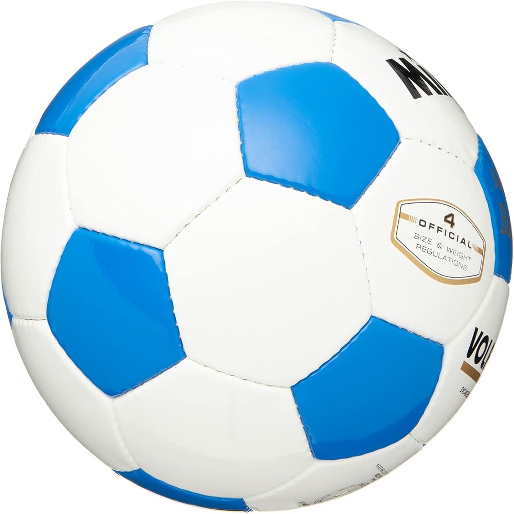 MIKASA SVC402SBC Soccer Ball Size 4 Official Japan Football Association Approved White Blue 0.8kgf/cm² Recommended Pressure