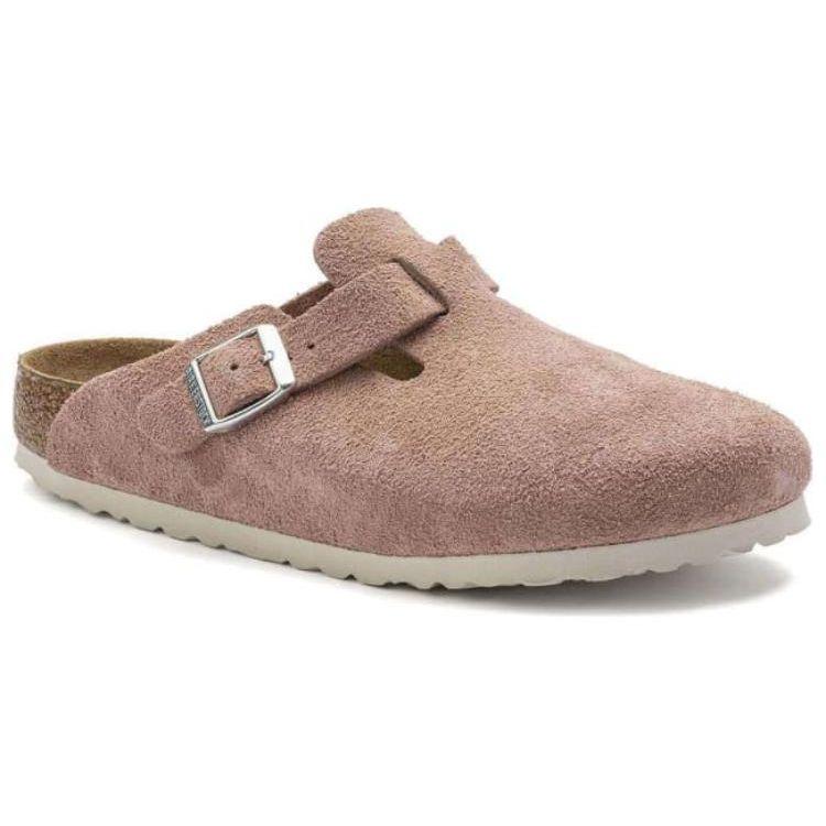 Birkenstock Boston Soft Footbed Comfortable Trendy Breathable Shoes Non-Slip Closed-Toe Slippers Women Slippers Pink 1023263