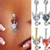 Copper Gem Navel Piercing Zircon Shiny Body Jewelry New Crystal Ball Belly Button Rings  Men