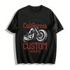 Los Angeles 1967 Custom Motors Vintage Motorcycle Graphic Tee Pure Cotton T-shirt