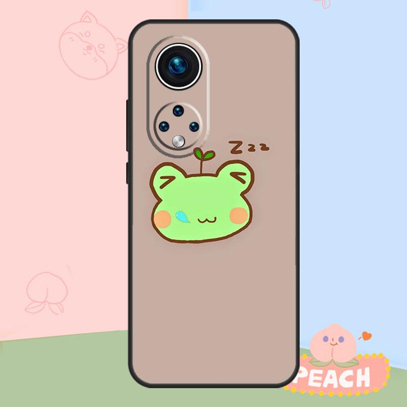 Cute Cartoon Frog Case For Honor Magic 6 7 8 Pro Honor 400 200 50 70 90 Lite X8b X8c X9b X9c X9d Win RT Cover