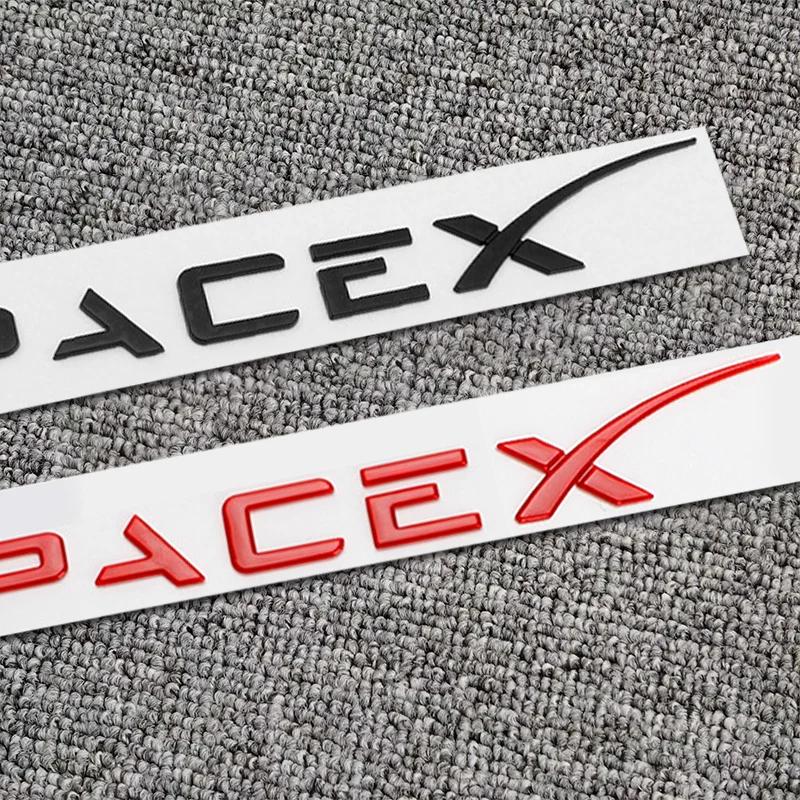 BFNWZ1 Applicable To Tesla TESLA MODER3 X S Y Car Logo, Rear Bumper Sticker, SPACEX Metal Car Sticker