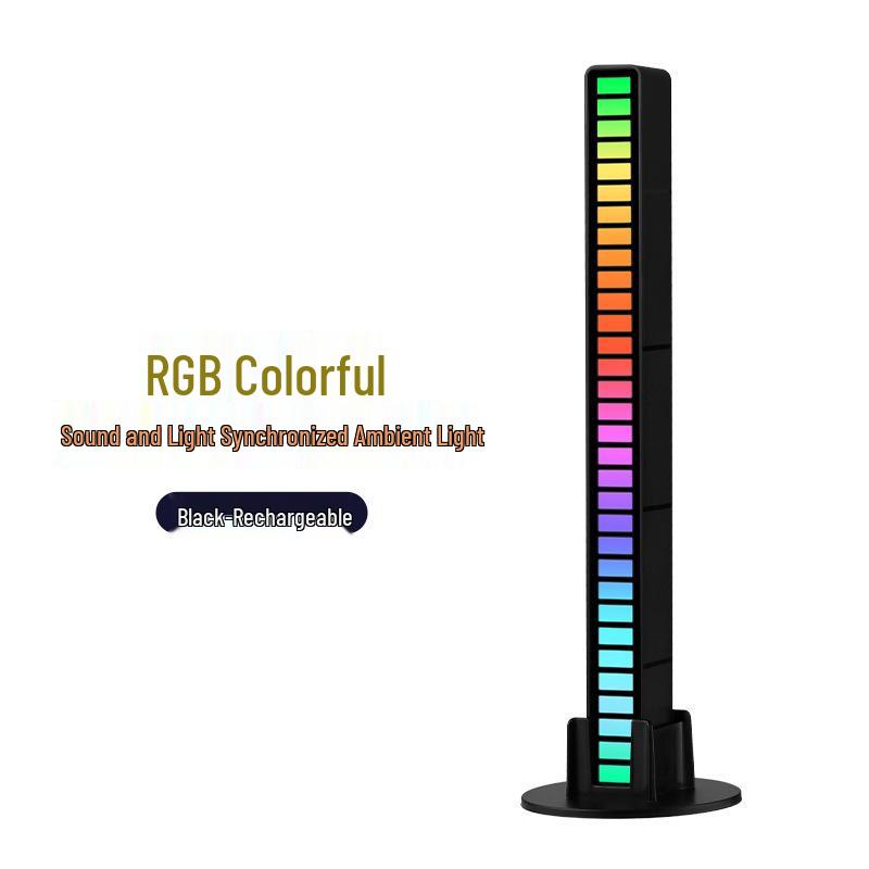 RGB Sound-Sync Rhythm Light: Trendy Colorful Music Atmosphere LED for Car or Desk with Sound Sensor