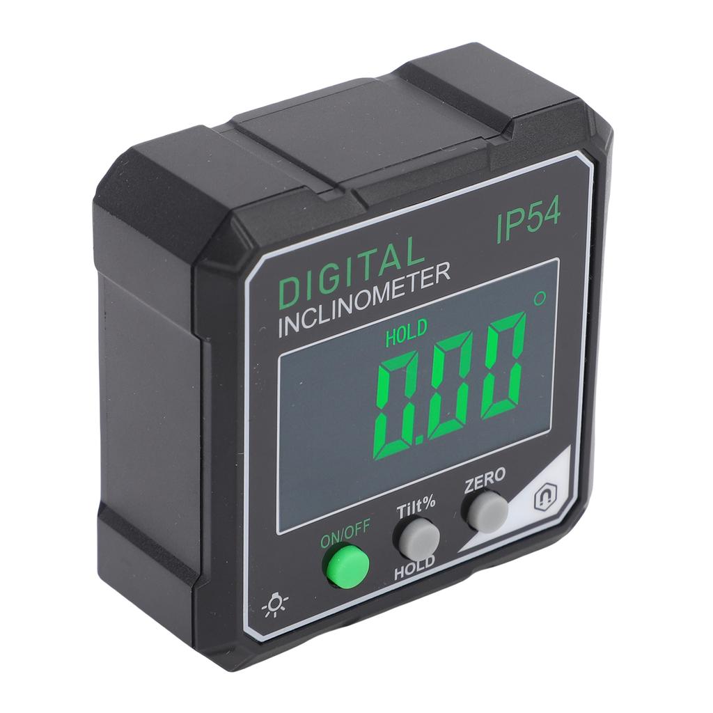 Inclinômetro Digital 4x90 Graus de Alcance Tela LCD Retroiluminada Localizador Eletrônico de Ângulo Magnético para Serras de Mesa de Marcenaria