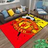 Manchester United Logo Carpet Soccer Themed Red and Yellow Floor Mat Suitable for use as an anti-slip for living room bedroom sofas
