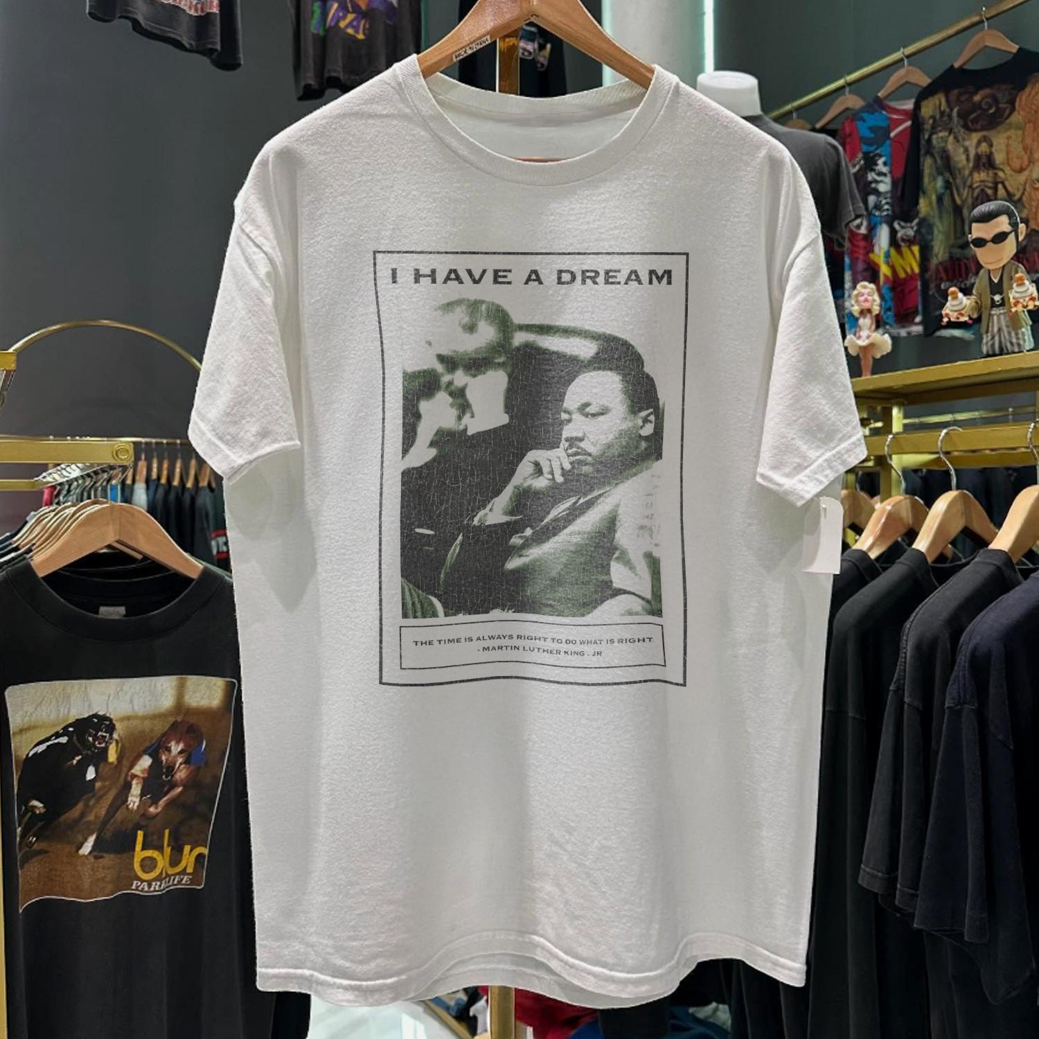Y2K I Have A Dream MLK Jr Promo T-Shirt White XXL S