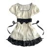 Summer 2026 French Princess Style Patchwork Bow Tie Dress