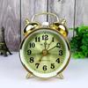 Metal Gold Desk Clock Mechanical Alarm Clock Vintage Bedside Table Clocks Silent Watch Antique Chick Pecking Rice Gift Ideas