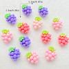 20PCS Vibrant Resin Cute fruit grapes With for Scrapbooking, Wedding Decor & DIY Jewelry Making Accessories