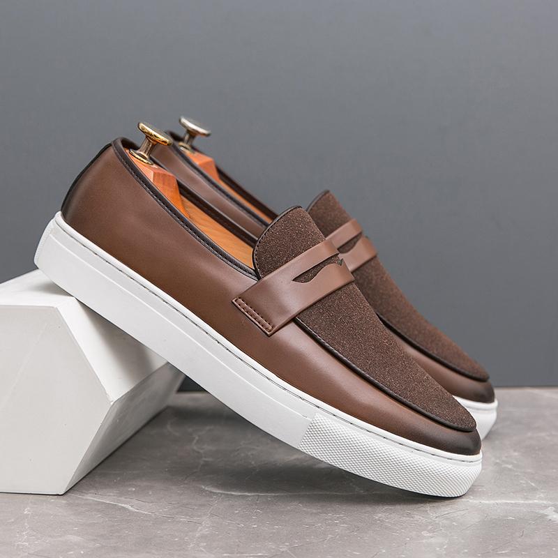 British Style Designer Fashion Casual Leather Business Loafers Classic Handmade Casual Dress Walking Shoe Party Wedding Footwear