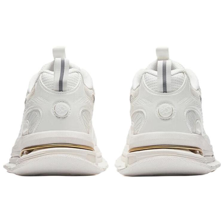 Anta Ag-G01 Men Low Top Mesh Breathable Cushion Retro Casual Sneakers White Black 112448805AS-1