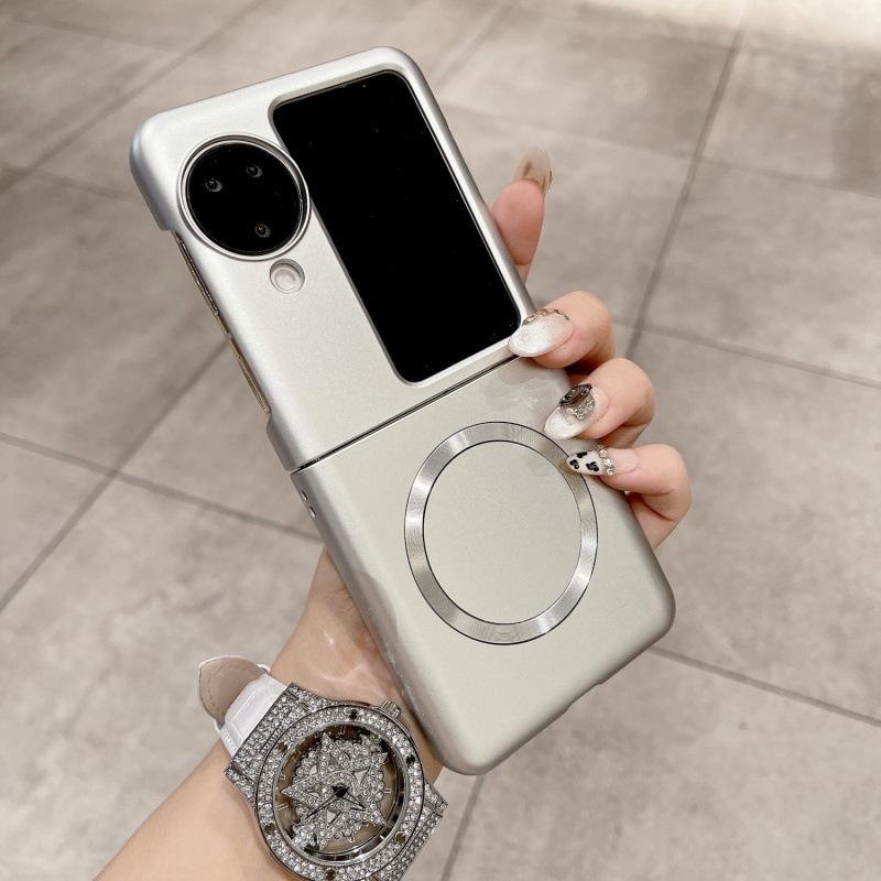 Applicable to OPPOFind N1 Flip mobile phone case New folding screen flip matte magnetic anti-drop protective case Thin