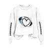 Unisex Fashion Print Long Sleeve Crewneck Sweatshirt