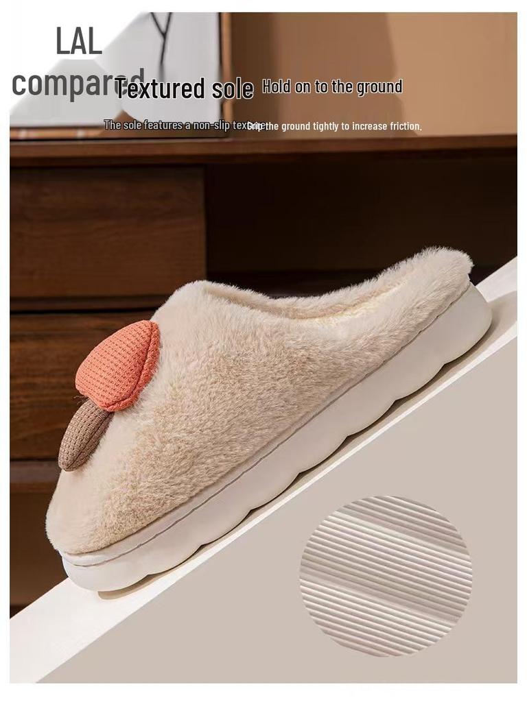 Women's & Men's Non-Slip Furry Indoor Winter Slippers