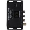 M60 Small AV to RF Modulator Portable Household TV Modulator Black AV to RF Converter 104x58x24mm