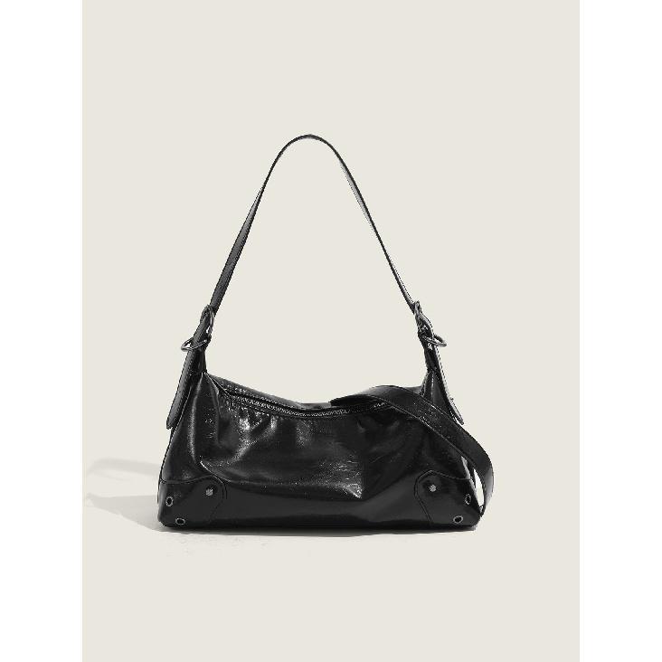 

Autumn Winter Vintage Melad Underarm Bag for Women 2025 New Niche Design Fashion Handbag Crossbody Bag for Women чёрный