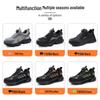 Men's Breathable Anti-Smash, Anti-Puncture Safety Shoes - Summer, Shock-Absorbing, Wear-Resistant for Construction Sites.