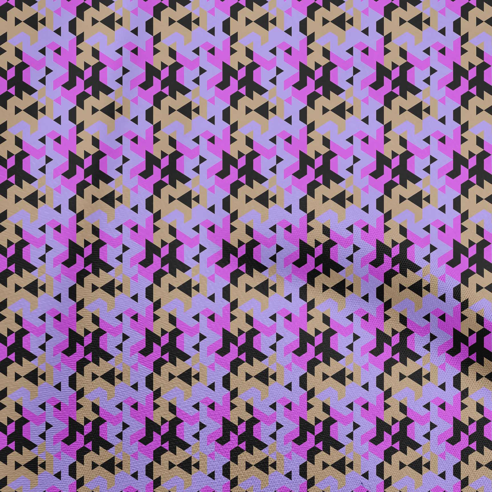 

oneOone Cotton Flex Green Fabric Геометричний швейний матеріал Тканина з принтом у дворі 40 дюймів 42 Inch Wide - Viscose Chiffon фіолетовий