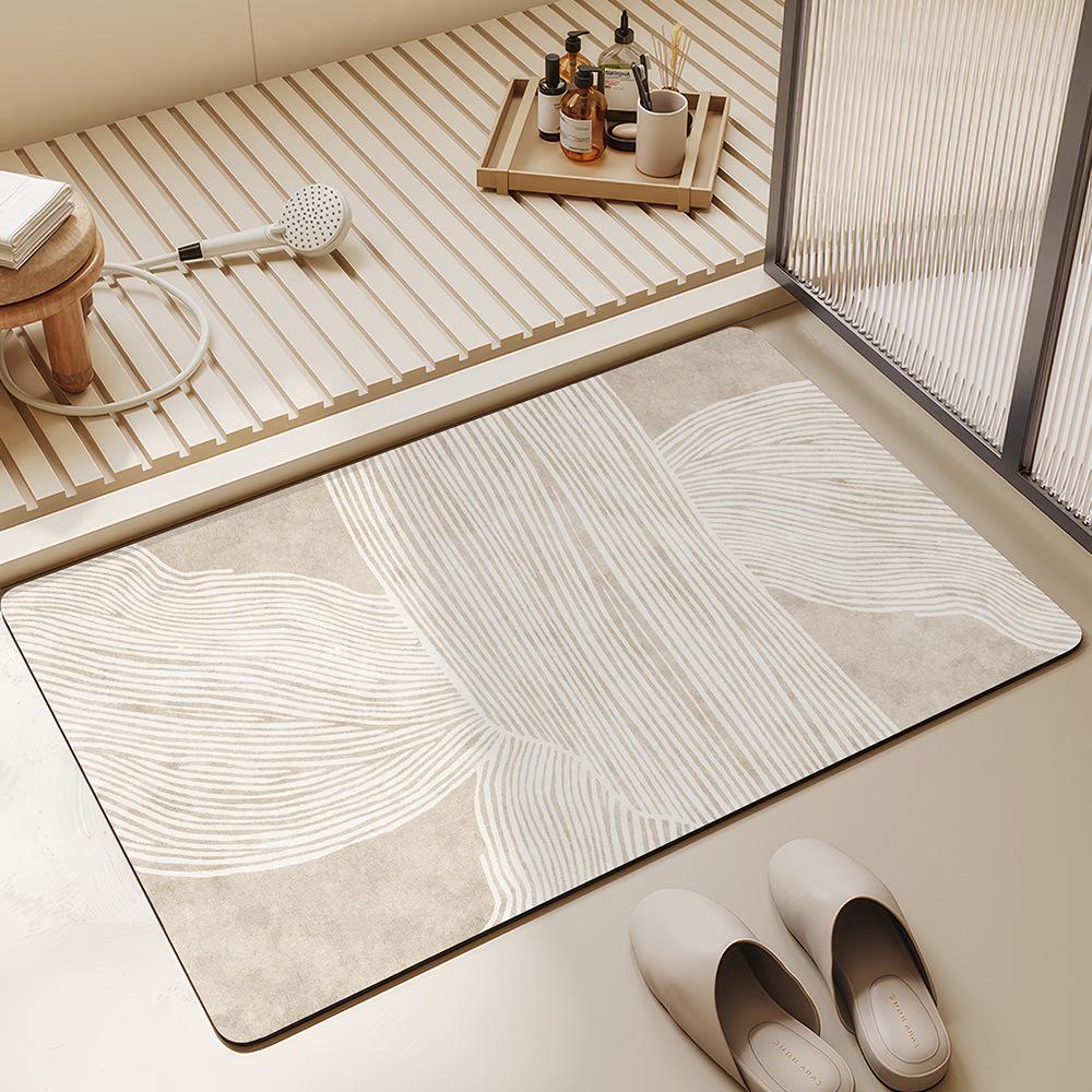

Diatom Mud Bathroom Mat: Absorbent, Anti-Slip, Wear-Resistant, Easy-Clean Floor Mat for Home Use 40x60 cm