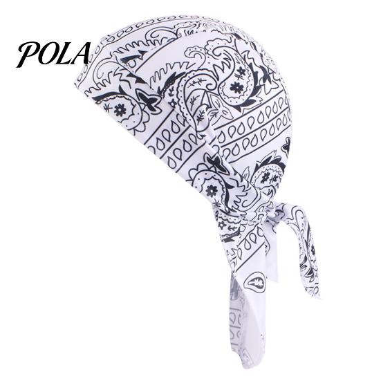 Pirate Hat, Adjustable Streamer Design Hip-hop Cap, Cashew Print Street Style Hat, Breathable Elastic Fabric Hip-Hop Outdoor Sports Hat