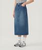 COVERNAT WOMAN Denim Long Skirt Blue