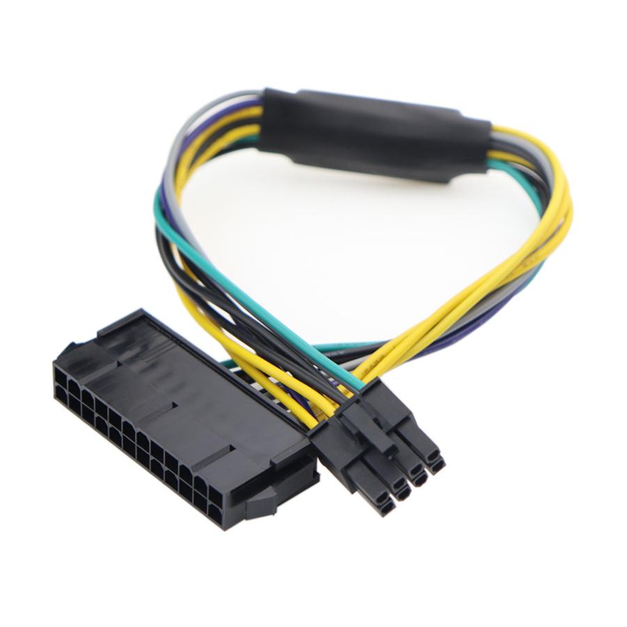 12" 24-Pin To 8-Pin 18AWG ATX Power Supply Adapter Cable for Dell Computers - New