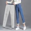 Neue Damen Thermo Slim Jeans Herbst Winter Warm Plüsch Stretch Jeans Damen Schneehose Skinny Bleistift Gerade Hose