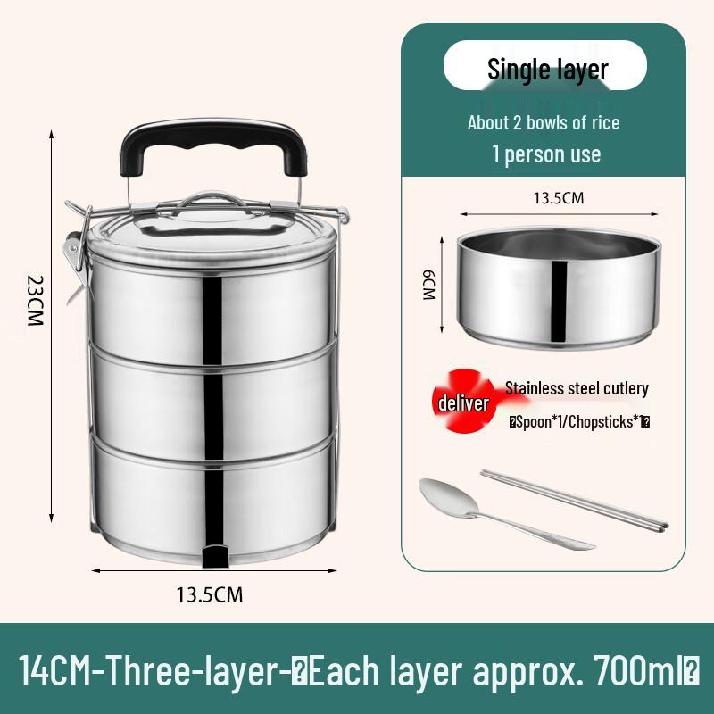 Yudu HC Stainless Steel Multi-layer Lunch Box