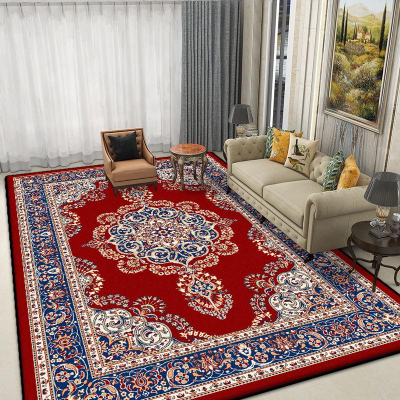 Boho Style Carpet Living Room Antiskid Easy Cleaning Sofa Tables Mat Fluffy Soft Office Lounge Rug Large Area Machine Washable