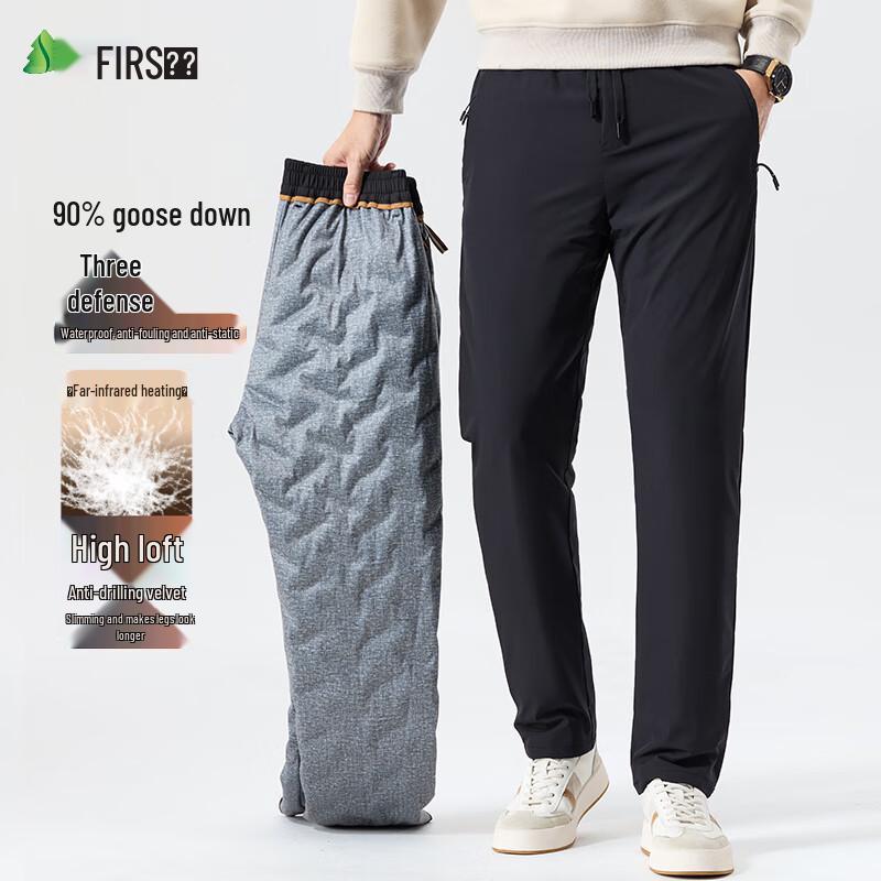 

Shanshan Men s 90% Goose Down Straight-Leg Winter Outdoor Cargo Pants 2XL