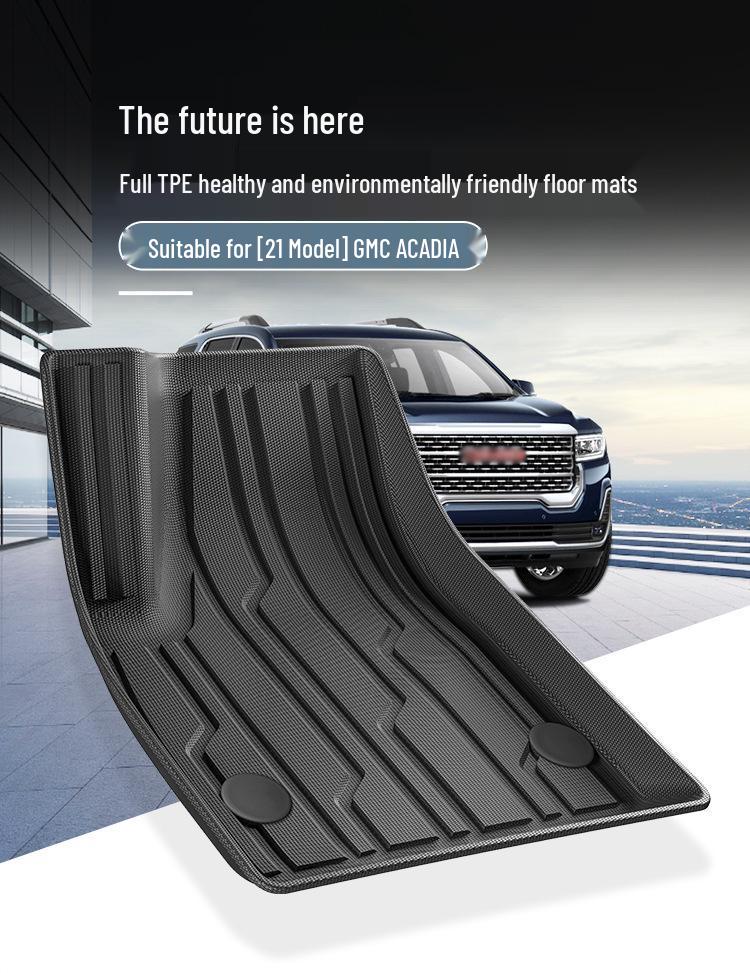 Waterproof TPE Floor Mats for 2021 GMC Acadia - Eco-Friendly, Car-Specific and Trunk Mats Included