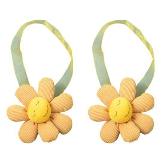 2Pcs Entzückende Vorhang Seil Elastische Gute Fixierung Handgemachte Kinder Schlafzimmer Blume Vorhang Verband Haushalts Liefert